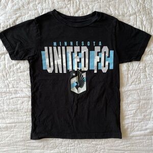 Minnesota United FC Kids Black Graphic Tee
